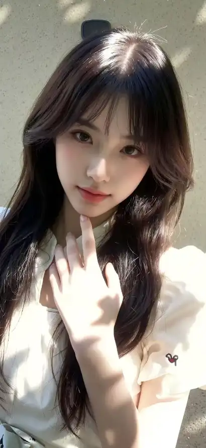 4k妆容壁纸 - 清新 - 美女 - 长发「哲风壁纸」