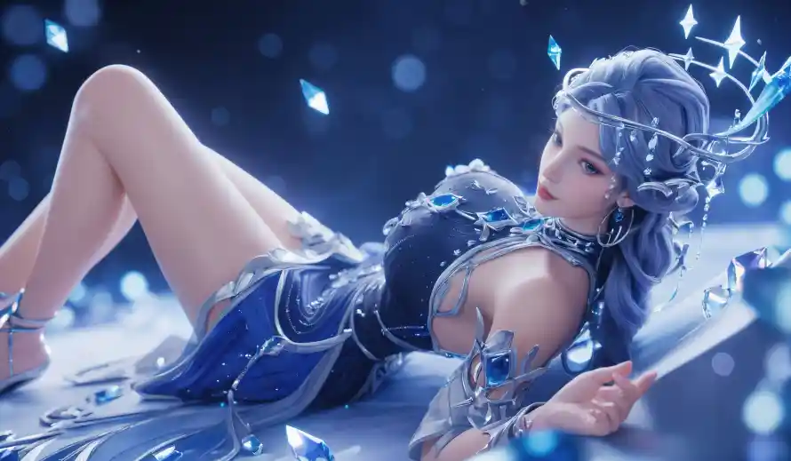 4k冰晶壁纸 - 慕夏 - 貂蝉 - 银发「哲风壁纸」 4k冰晶壁纸 - 慕夏 - 貂蝉 - 银发「哲风壁纸」