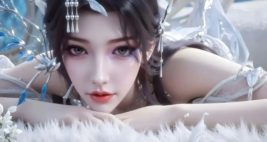 4k云望舒壁纸 - 仙侠角色 - 古风美女 - 白衣蓝饰「哲风壁纸」 4k云望舒壁纸 - 仙侠角色 - 古风美女 - 白衣蓝饰「哲风壁纸」