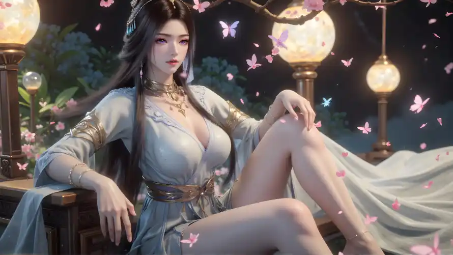 4k古风壁纸 - 灯笼 - 紫灵 - 花瓣「哲风壁纸」 4k古风壁纸 - 灯笼 - 紫灵 - 花瓣「哲风壁纸」