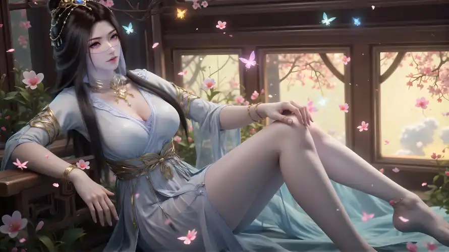 4k古风壁纸 - 樱花 - 紫灵 - 美女「哲风壁纸」 4k古风壁纸 - 樱花 - 紫灵 - 美女「哲风壁纸」