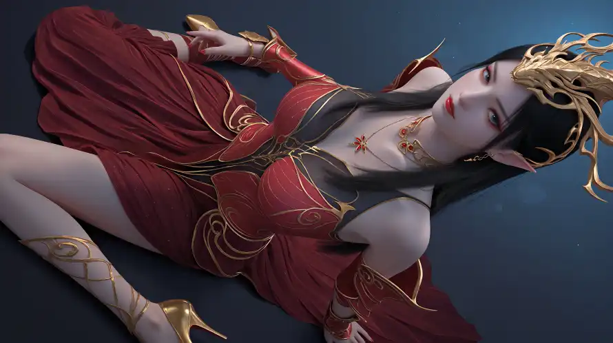 4k红衣壁纸 - 蛇发 - 美杜莎 - 动漫角色「哲风壁纸」 4k红衣壁纸 - 蛇发 - 美杜莎 - 动漫角色「哲风壁纸」