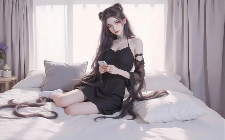 4k卧室壁纸 - 长发 - 朱竹清 - 斗罗大陆「哲风壁纸」