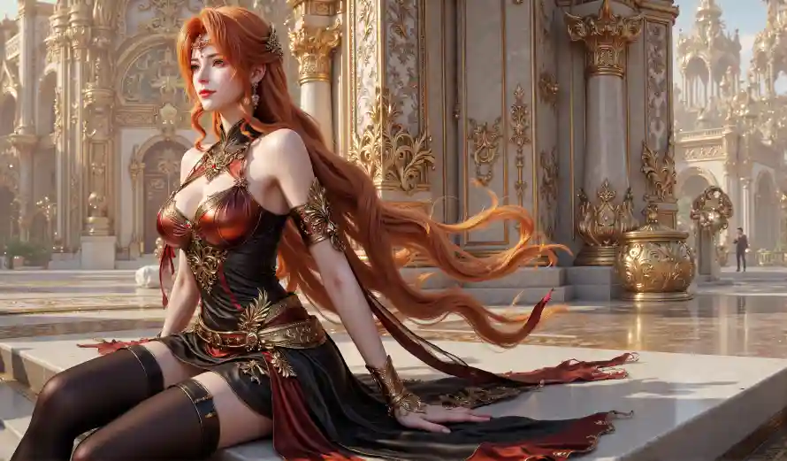 4k宫殿壁纸 - 橘子 - 红发 - 黑丝「哲风壁纸」 4k宫殿壁纸 - 橘子 - 红发 - 黑丝「哲风壁纸」