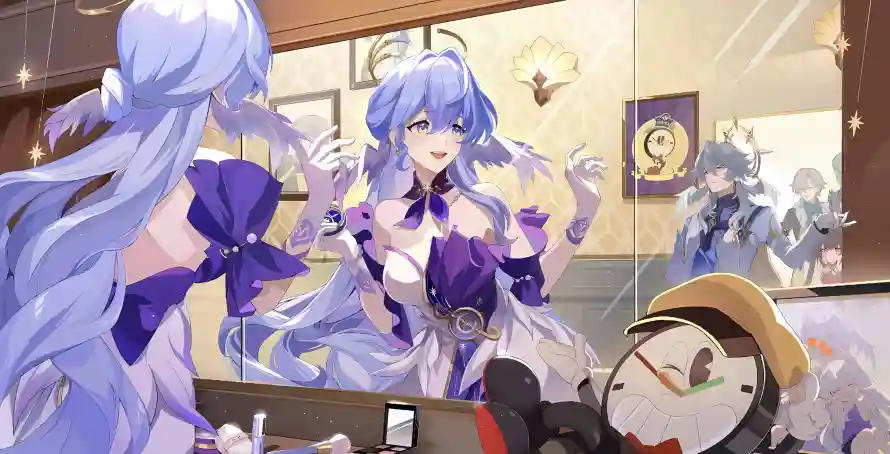 4k崩坏壁纸 - 蓝发 - 二次元 - 咖啡馆「哲风壁纸」 4k崩坏壁纸 - 蓝发 - 二次元 - 咖啡馆「哲风壁纸」