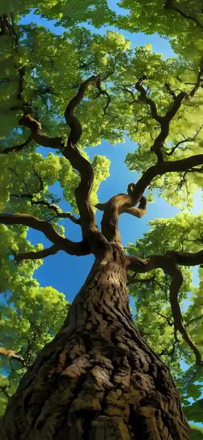 4k大树壁纸 - 树干 - 树阴 - 绿色「哲风壁纸」