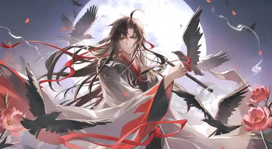 4k古风壁纸 - 满月 - 玫瑰 - 黑鸟「哲风壁纸」 4k古风壁纸 - 满月 - 玫瑰 - 黑鸟「哲风壁纸」