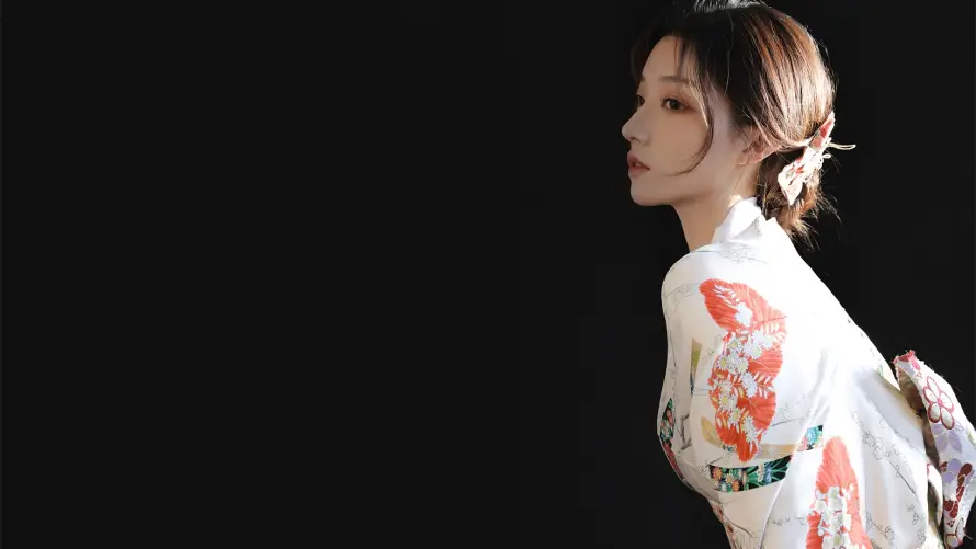 2k侧颜壁纸-黑色壁纸和美女-免费下载「哲风壁纸」