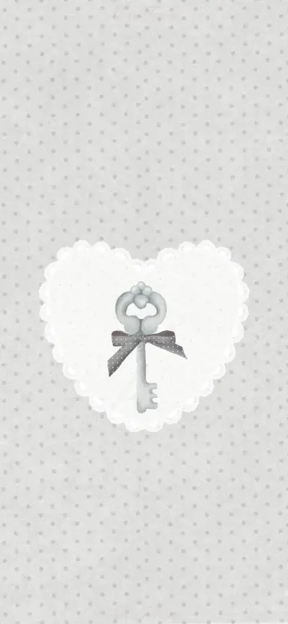 4k可爱壁纸 - 治愈 - 灰色 - 爱心「哲风壁纸」