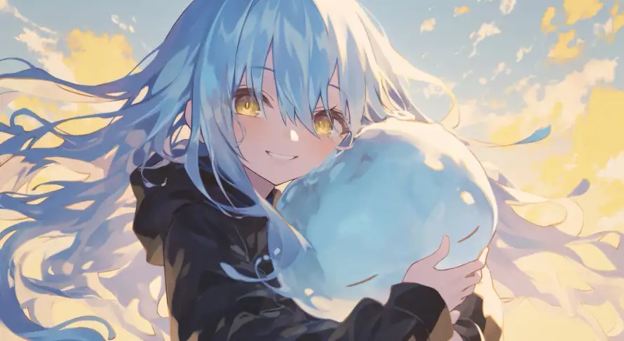 4k二次元壁纸 - 利姆露 - 史莱姆 - 黑色外套「哲风壁纸」 4k二次元壁纸 - 利姆露 - 史莱姆 - 黑色外套「哲风壁纸」