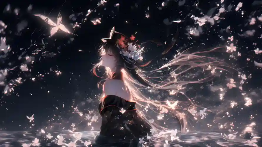 4k原神壁纸 - 胡桃 - 花瓣 - 蝴蝶「哲风壁纸」 4k原神壁纸 - 胡桃 - 花瓣 - 蝴蝶「哲风壁纸」