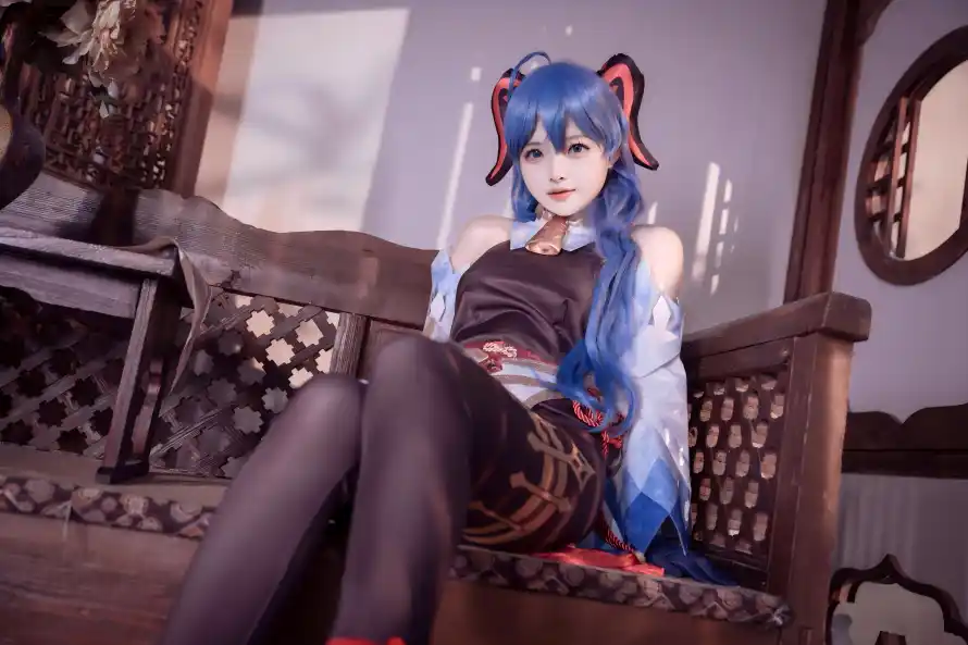 4k原神壁纸 - 甘雨 - 黑丝 - cos「哲风壁纸」