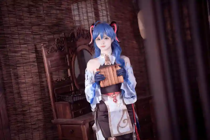 4k原神壁纸 - 甘雨 - cos - 古风背景「哲风壁纸」