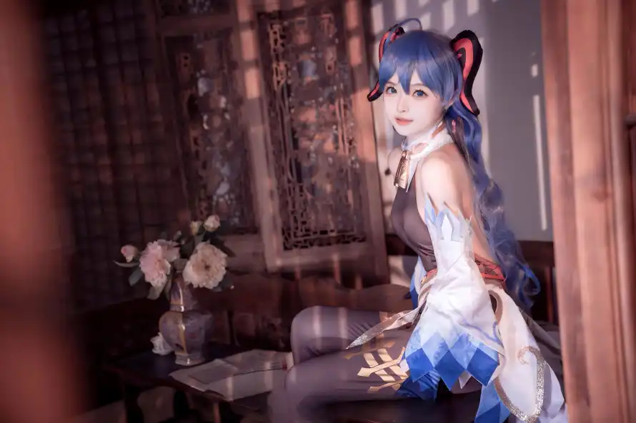 4k原神壁纸 - 甘雨 - 黑丝 - cos「哲风壁纸」