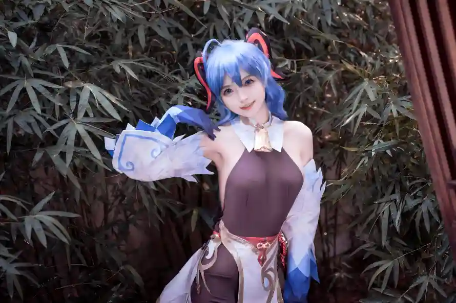 4k原神壁纸 - 服饰 - 甘雨 - 竹林「哲风壁纸」