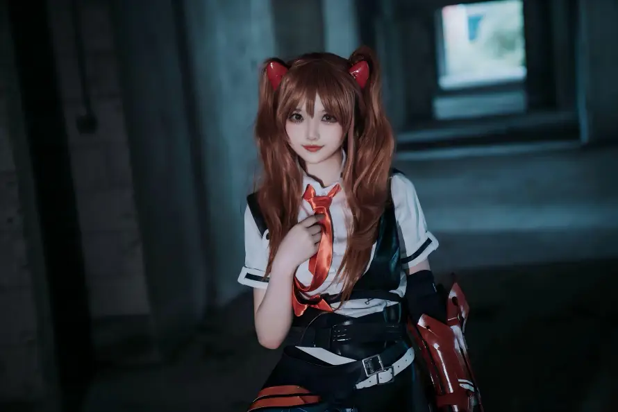 4k校服壁纸 - 红发 - cos - eva「哲风壁纸」