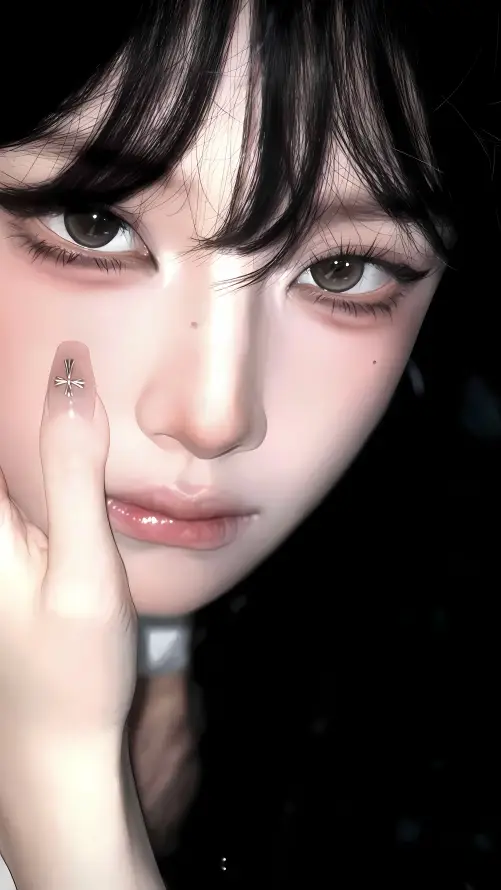 4k妆容壁纸 - 暗黑 - 特写 - 美女「哲风壁纸」