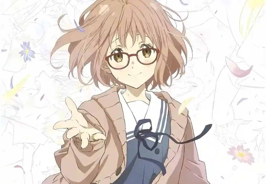 2k校服壁纸-栗山未来壁纸和眼镜-棕色外套壁纸分享「哲风壁纸」