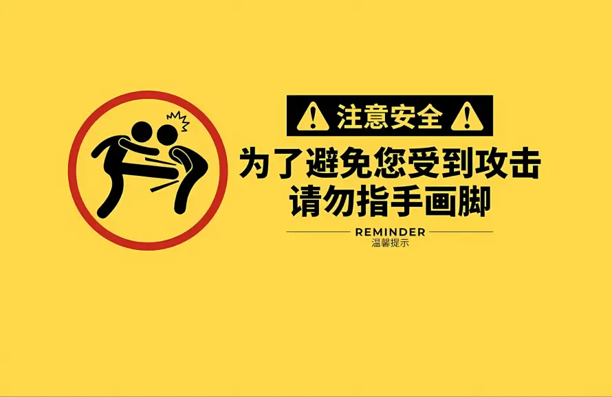 2k提示壁纸-安全提示 - 文字-警示标语壁纸推荐「哲风壁纸」