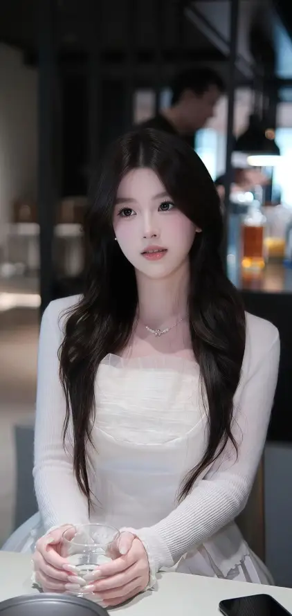 4k优雅壁纸 - 室内 - 美女 - 长发「哲风壁纸」