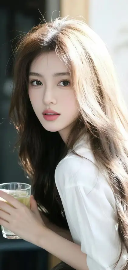 4k清新壁纸 - 温柔 - 白衣 - 美女「哲风壁纸」