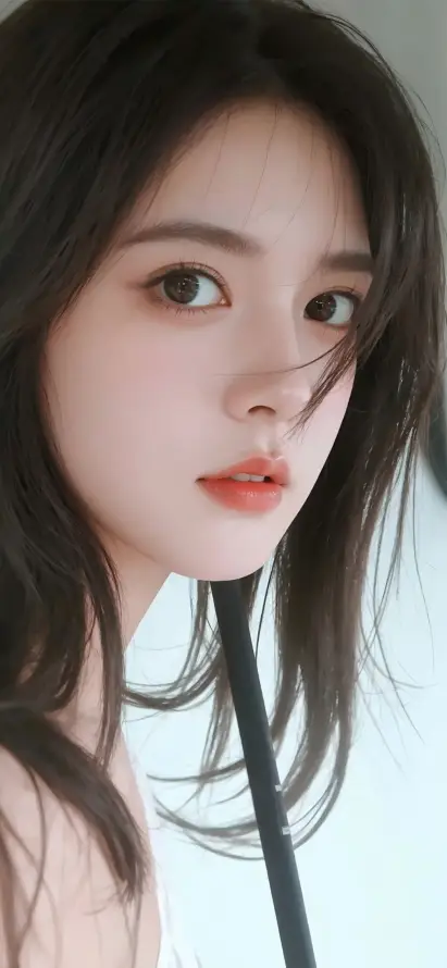 4k红唇壁纸 - 美女 - 长发 - 黑发「哲风壁纸」