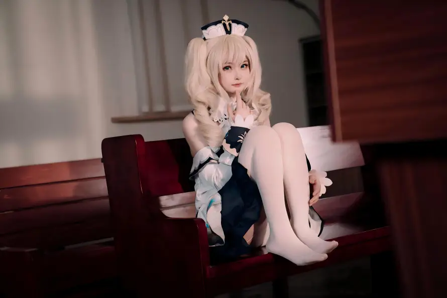 4k原神壁纸 - 白丝 - cos - 女仆装「哲风壁纸」