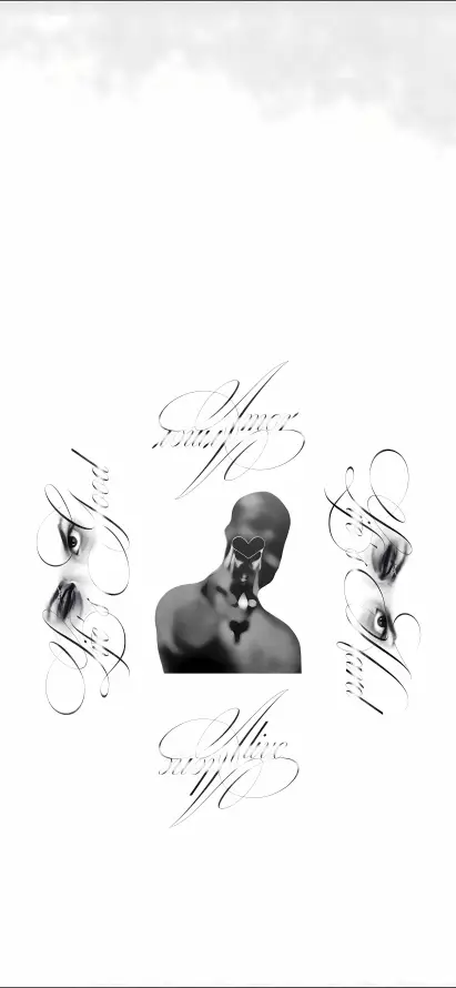 4k人物壁纸 - 文字 - 简约 - 线条「哲风壁纸」