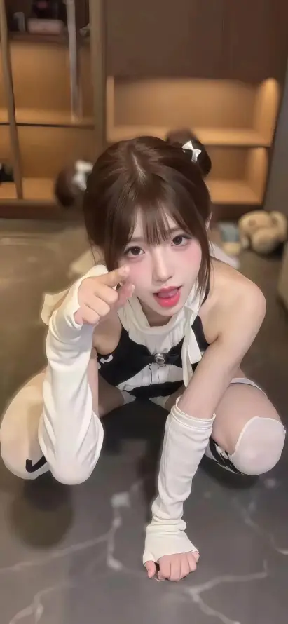 4k可爱壁纸 - 双马尾 - 女仆装 - 过膝袜「哲风壁纸」