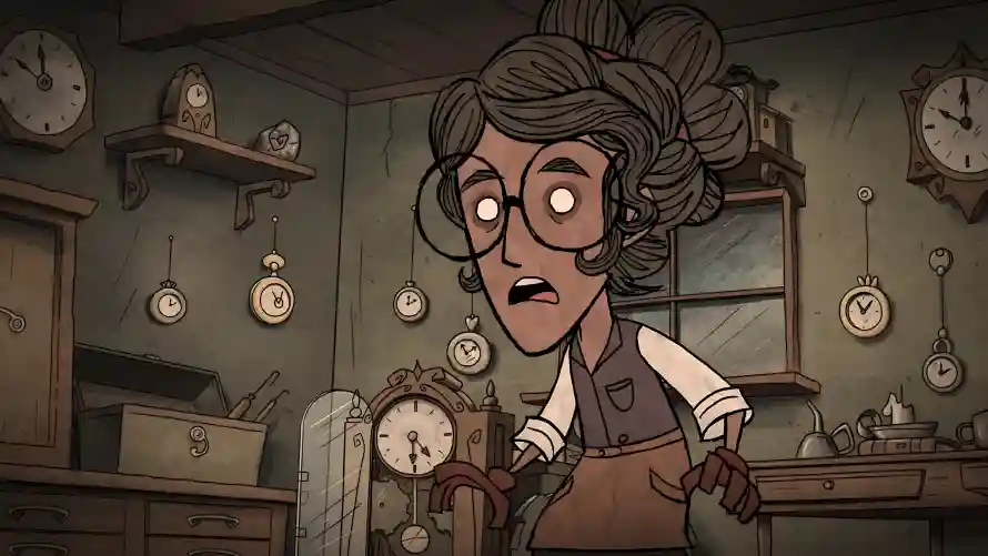 4k旺达壁纸 - 钟表 - 饥荒 - 复古房间「哲风壁纸」