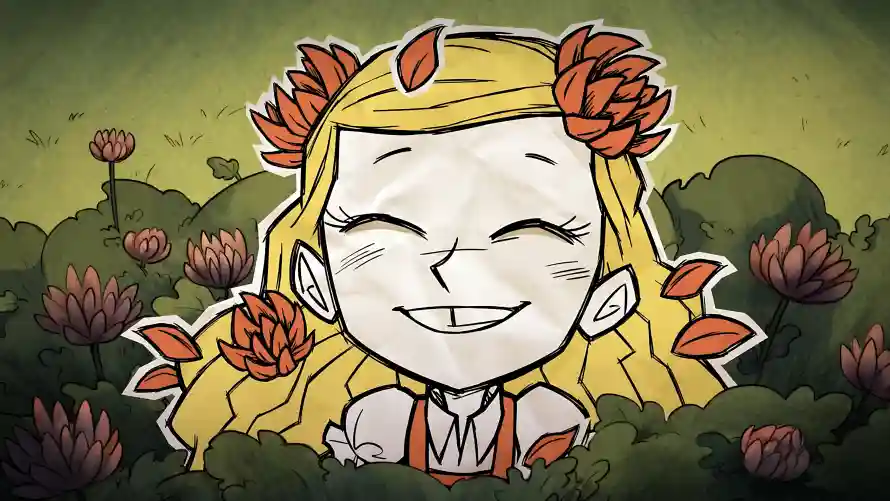 4k微笑壁纸 - 温蒂 - 花朵 - 饥荒「哲风壁纸」