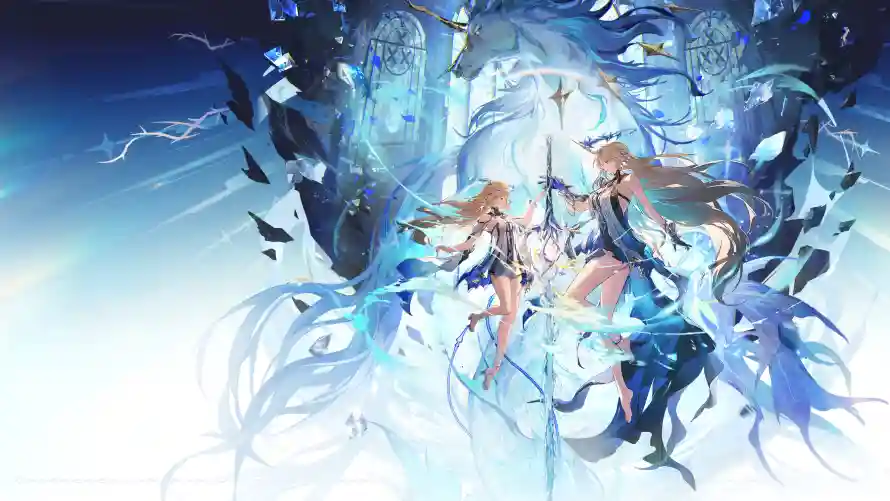 4k战斗壁纸 - 战斗场景 - 蓝色特效 - 长发少女「哲风壁纸」 4k战斗壁纸 - 战斗场景 - 蓝色特效 - 长发少女「哲风壁纸」