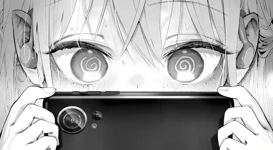 2k手机壁纸-螺旋眼 - 自拍-线稿少女热门的壁纸「哲风壁纸」