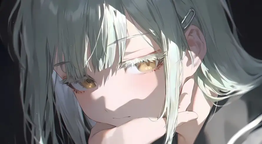 2k绿发壁纸-二次元 - 黄瞳-MyGO!热门的壁纸「哲风壁纸」