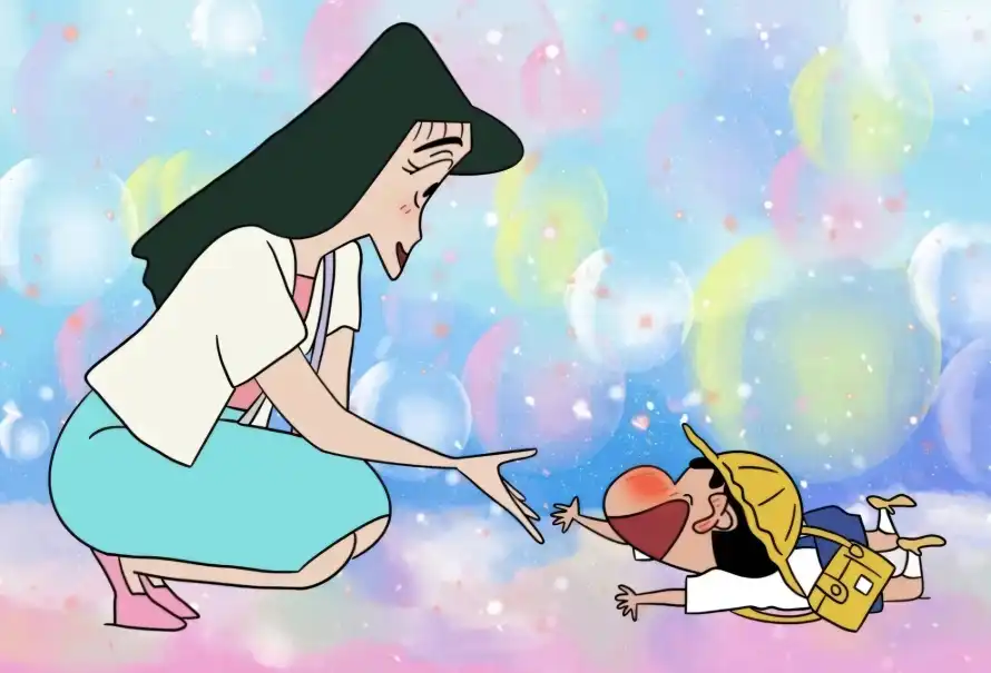 4k娜娜子壁纸 - 人物互动 - 卡通角色 - 紫粉背景「哲风壁纸」