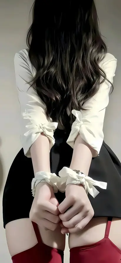 4k白衫壁纸 - 红衣 - 美女 - 长发「哲风壁纸」