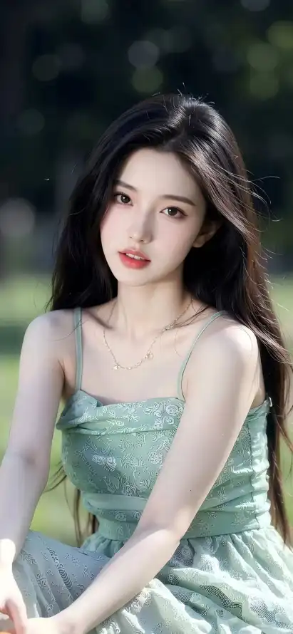 4k户外壁纸 - 清新 - 美女 - 长发「哲风壁纸」
