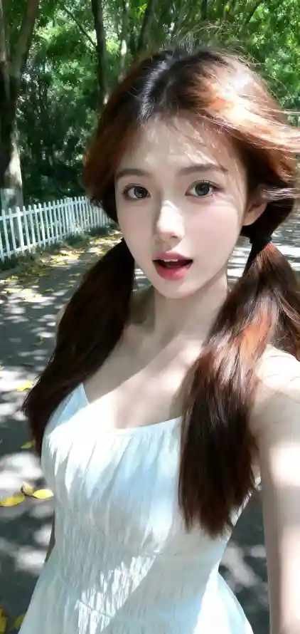 4k户外壁纸 - 美女 - Ios - 双马尾「哲风壁纸」