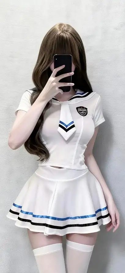 4k美女壁纸 - 长发 - Ios - 水手服「哲风壁纸」