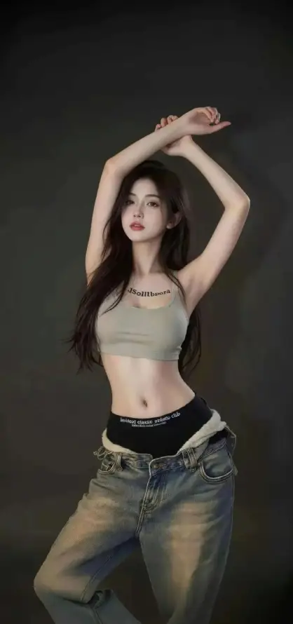 4k美女壁纸 - 长发 - Ios - 牛仔裤「哲风壁纸」