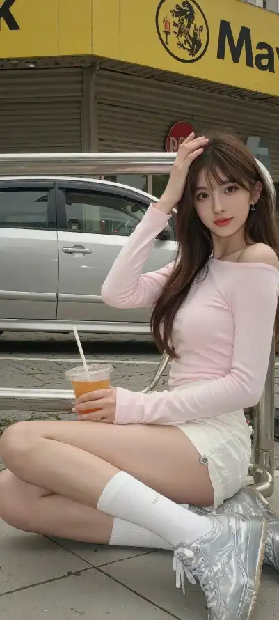 4k美女壁纸 - 街景 - 饮料 - Ios「哲风壁纸」