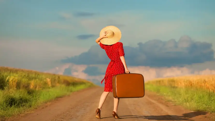 2k田野壁纸-背影+和背影-乡间小路免费下载「哲风壁纸」