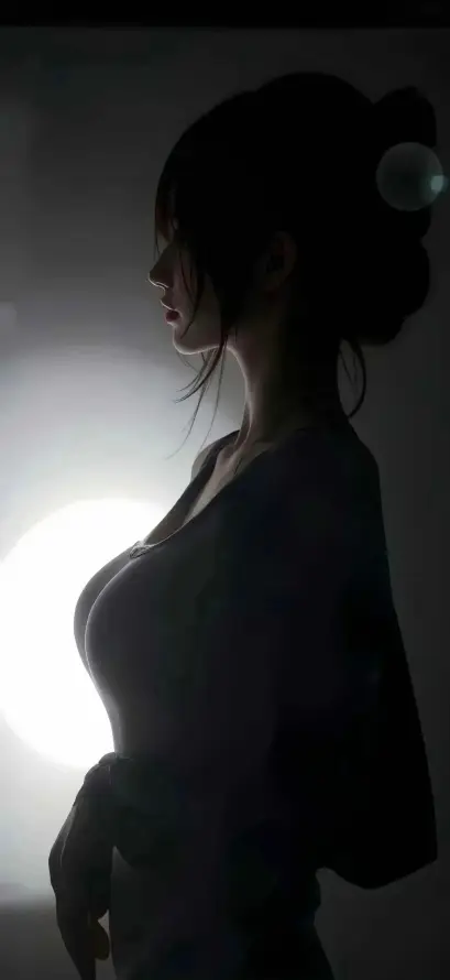 4k侧影壁纸 - 光影 - 暗黑 - 美女「哲风壁纸」