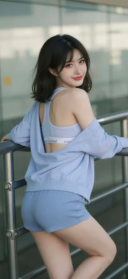 4k短裤壁纸 - 美女 - Ios - 露背装「哲风壁纸」