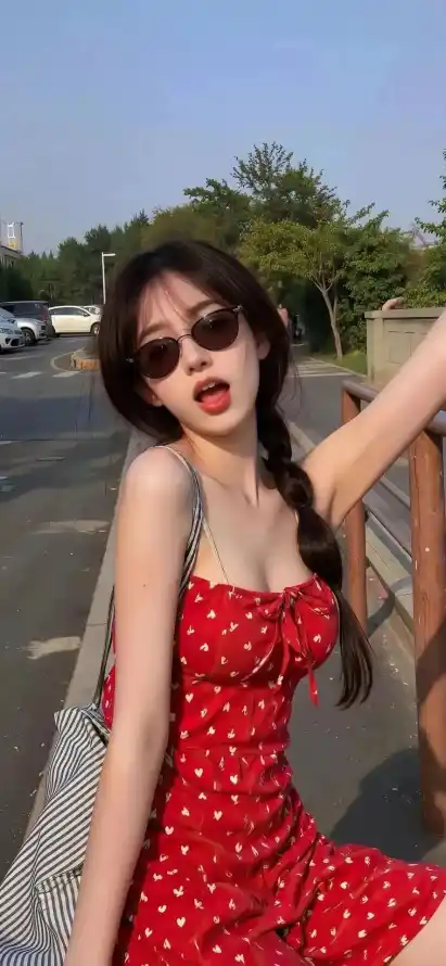 4k墨镜壁纸 - 美女 - Ios - 麻花辫「哲风壁纸」