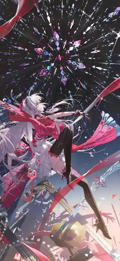 4k夜空壁纸 - 烟花 - 二次元 - 崩坏3「哲风壁纸」