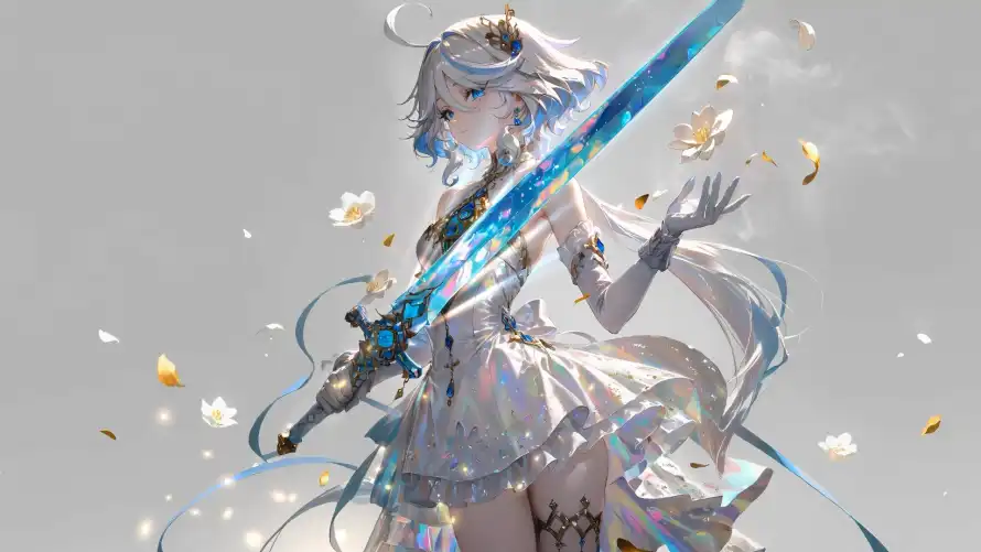 4k动漫壁纸 - 奇幻 - 少女 - 战斗「哲风壁纸」 4k动漫壁纸 - 奇幻 - 少女 - 战斗「哲风壁纸」