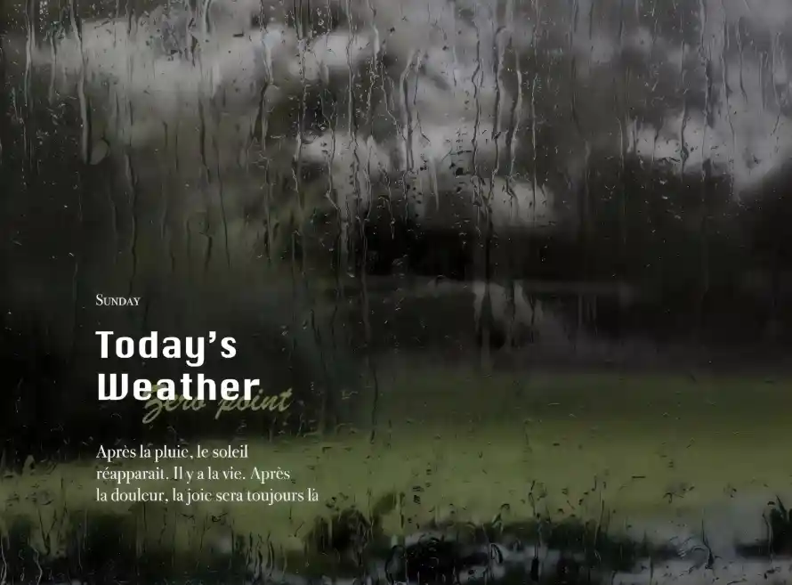 4k森林壁纸 - 文字 - 下雨 - 玻璃水珠「哲风壁纸」