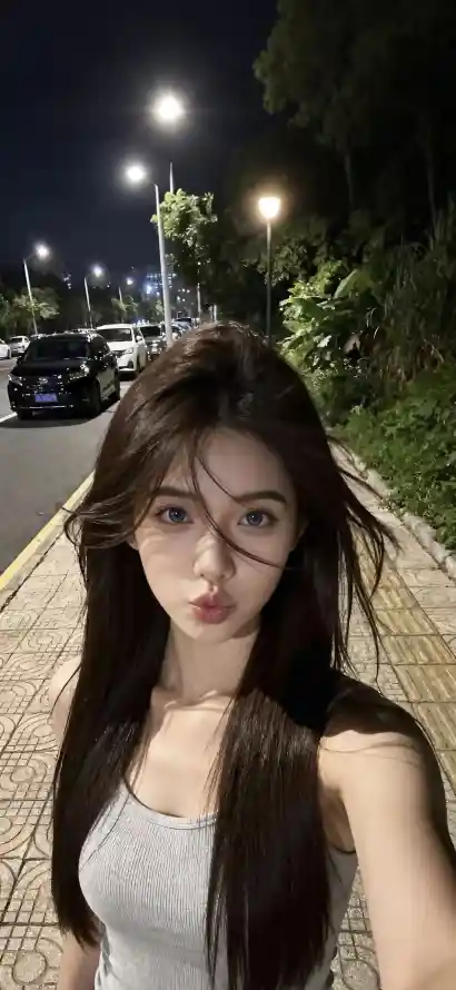 4k夜晚壁纸 - 汽车 - 绿植 - 美女「哲风壁纸」