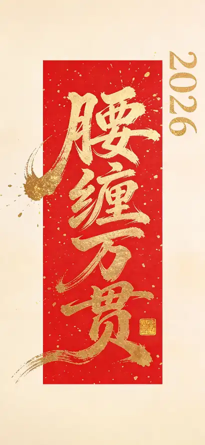 4k传统壁纸 - 喜庆 - 红色 - 金色「哲风壁纸」